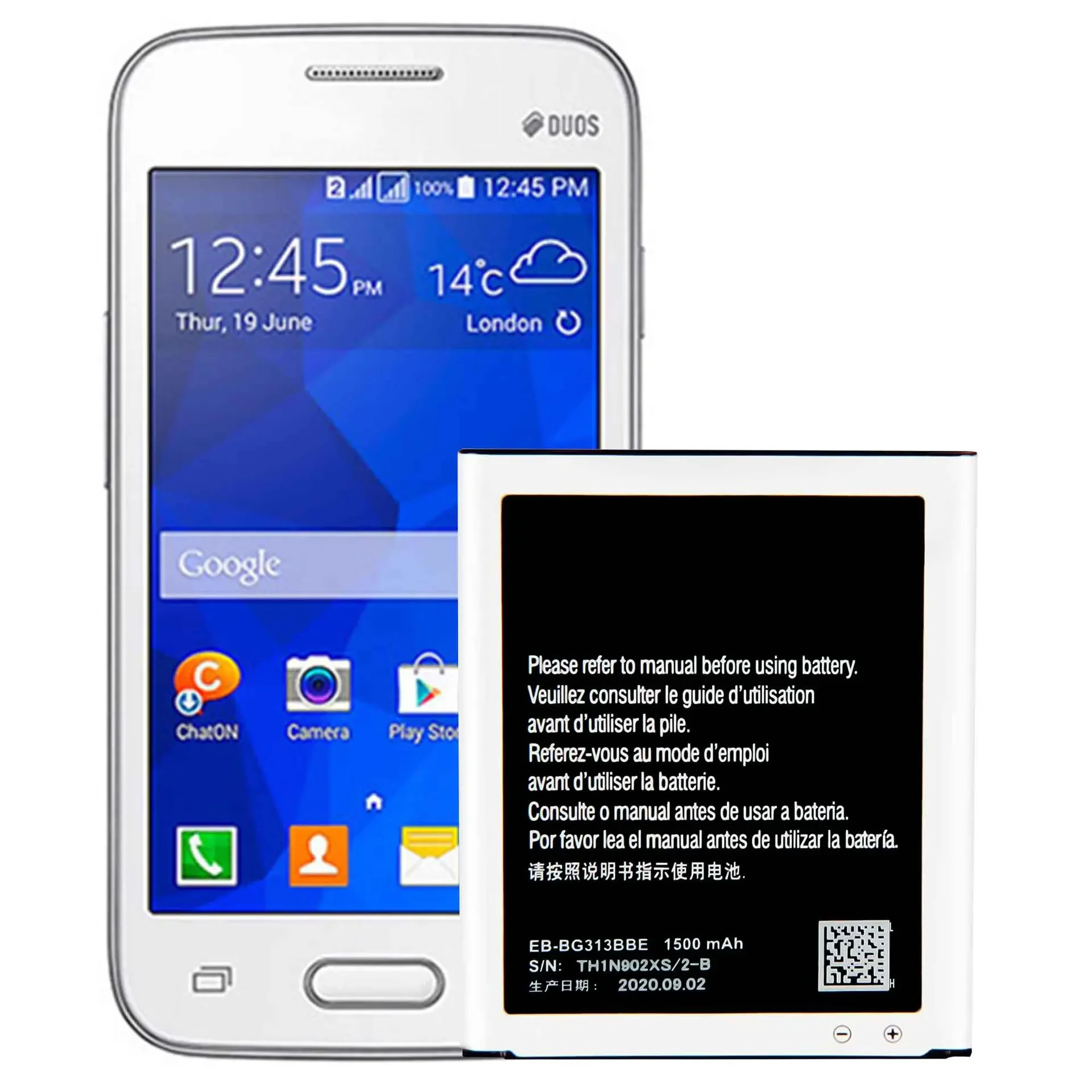 Аккумулятор EB-BG313BBE для SAMSUNG Galaxy V Plus V+ ACE 4 Lite V2 G313F S7272 S7898 S7562C G318H/HZ/MZ G313M J1 Mini Prime