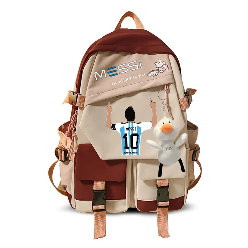 Рюкзак с Месси YK2 для мужчин и женщин нейлоновый ранец школы путешествий ноутбука