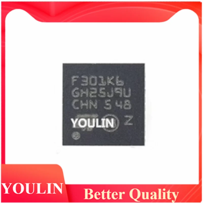

5 шт., новый оригинальный микроконтроллер STM32F301K6U6, 32-разрядный микроконтроллер, микроконтроллер, микросхема