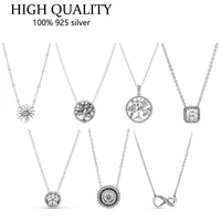 hot sale luxury accesorios bijoux accessories women for jewelry diy designer charm 925 sterling silver necklaces wholesale joyas