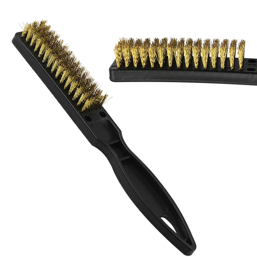 

1pc High-quality Copper Wire Brush For Household/Mechanical Cleaning Metal Rust Remover Polishing Hand Tool Accessories