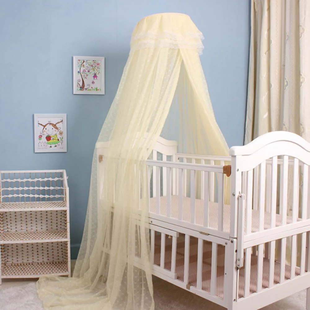 

200*550Cm Mosquito Net Hanging Tent for Baby Summer Mesh with Holder Dome Bedroom Curtain Nets Portable for Baby Newborn Infants