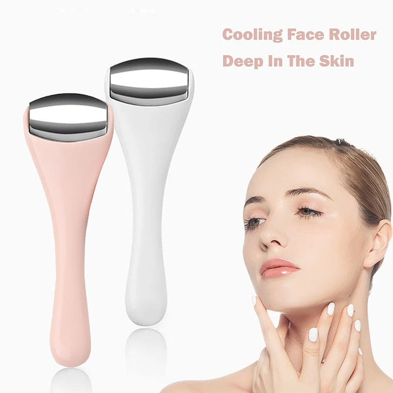 Alloy Cooling Face Roller Skin Cooling Ice Roller Eye Facial Massager Anti-aging