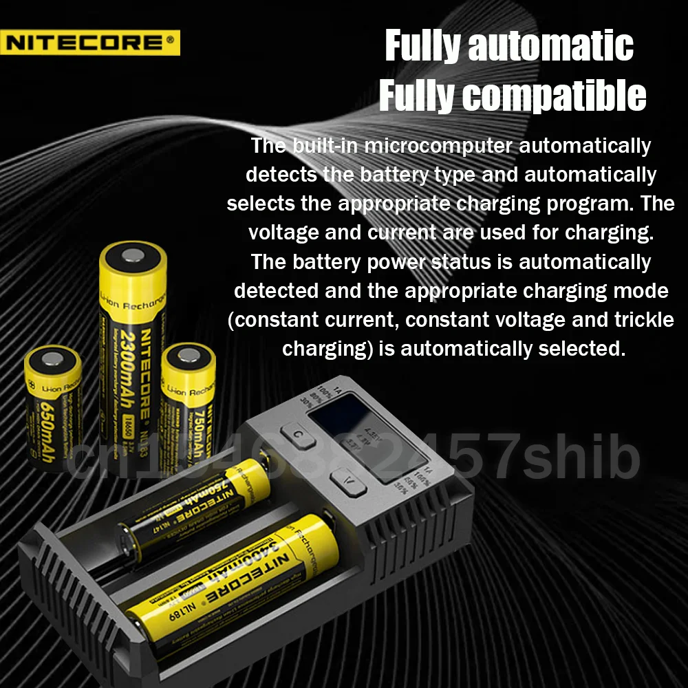 100% оригинальное зарядное устройство Nitecore I4 I2 Intelli с ЖК-дисплеем быстрое для IMR Li-Ion