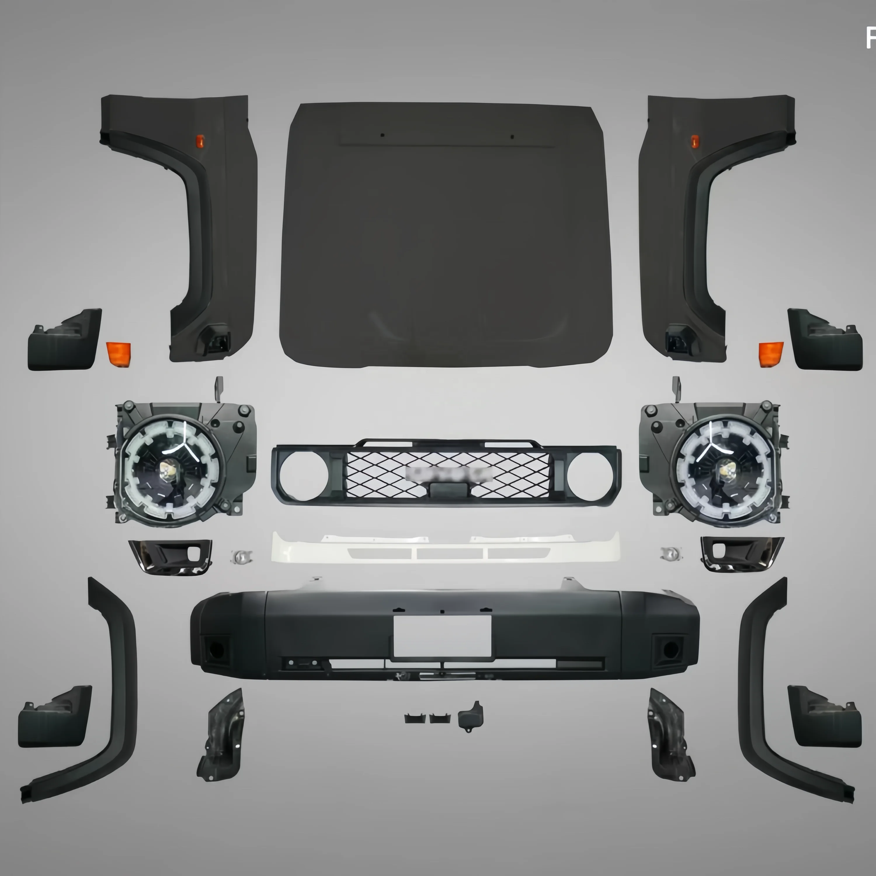 Комплект обновления корпуса 4x4 Zubehör Umbau Facelift Von Land Cruiser 76 79 Series Zu New 2023-on