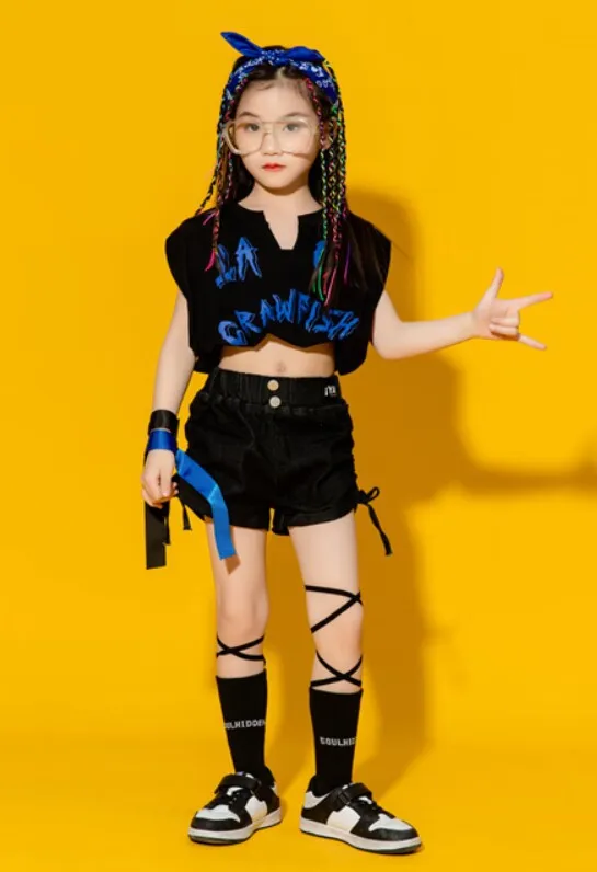 

Детские комплекты, футболка, шорты, спортивная одежда для девочек, одежда Cheerlead, детская модная уличная одежда