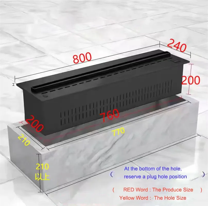 80 см 31 5-дюймовый умный домашний парной камин для гостиной светодиодный имитация