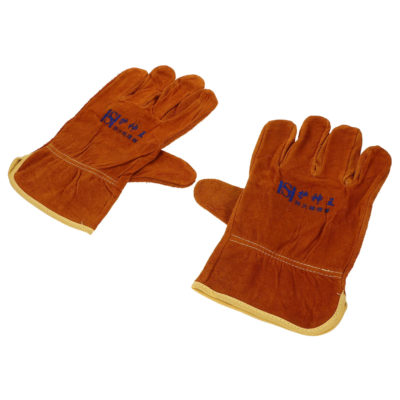 

Insulation Gloves Wear Resistant Welder Welding Double-layer Cowhide Heat Safety Biker Men Fireplace Gauntlets And protection