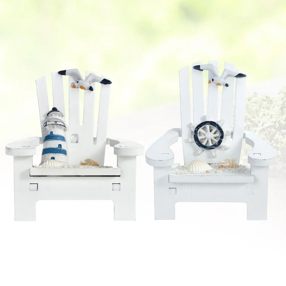 

Chair Beach Miniature Decor Mininautical Decorations Furniture Home Ornamentsdecoration Lounge Bathroom Ornament Adirondack