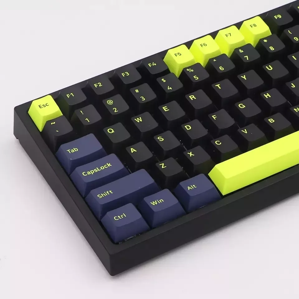 

New Midnight Run 166KEYS Double-shot Two Color Font PBT Keycap For Wired USB Mechanical Keyboard Cherry MX Switch KEYCAPS