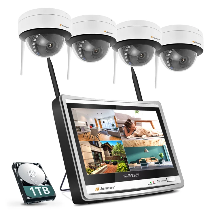 3-мегапиксельная стандартная система видеонаблюдения CCTV 4-канальный ЖК-дисплей