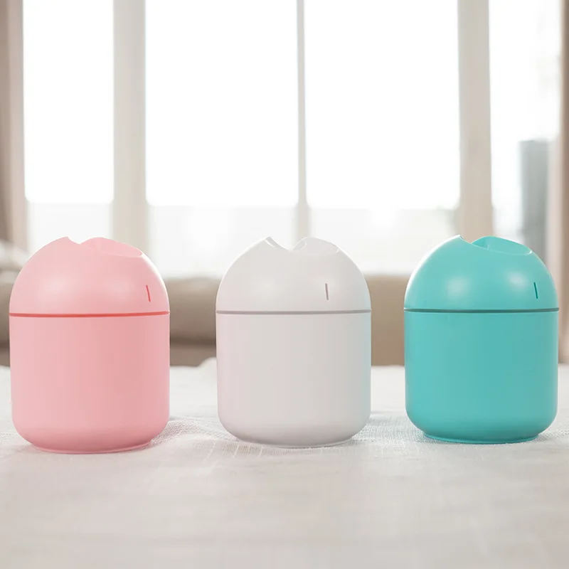 

220ml 250ml Mini Air Humidifier Humidicador USB Aroma Essential Oil Diffuser Home Car Cool Mist Sprayer with LED Night Lamp
