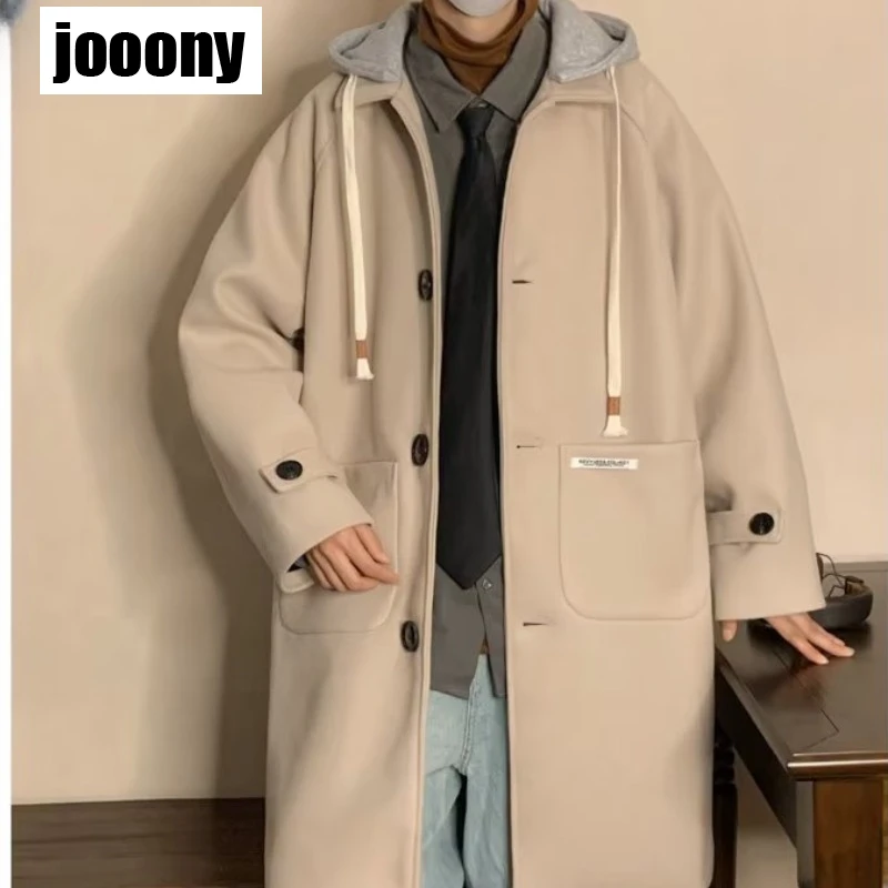 Мужская мода мужские пальто повседневные куртки с капюшоном верхняя одежда