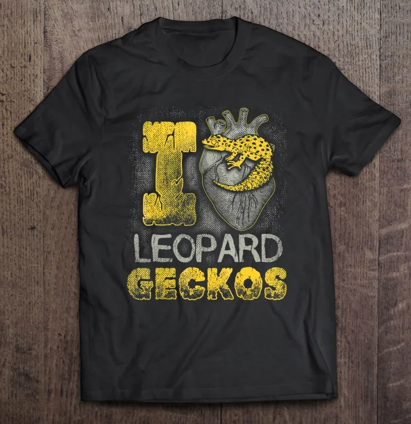 

I Love Leopard Geckos Pet Lizard Men T-Shirts Shirts For Men T Shirt Manga Oversize T-Shirt Men'S Shirt Manga Over Size Man