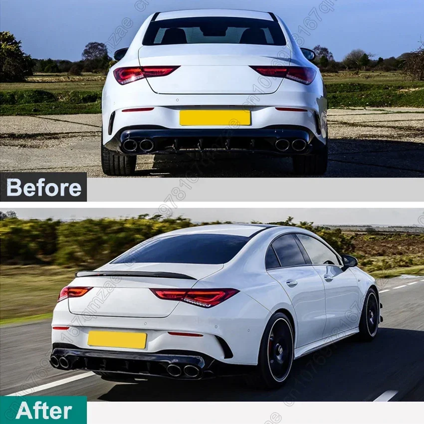 Верхнее крыло для Mercedes-Benz CLA W118 C118 CLA250 CLA200 CLA220 2019-2024 глянцевый черный задний