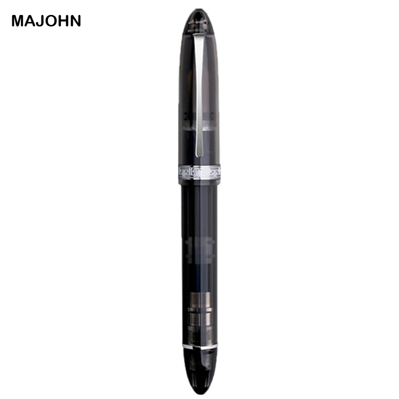 

MAJOHN V60 Creative Triangular Piston Resin Fountain Pen Schmidt Refill Silky Grip Writing Gift Stationery School Supplies