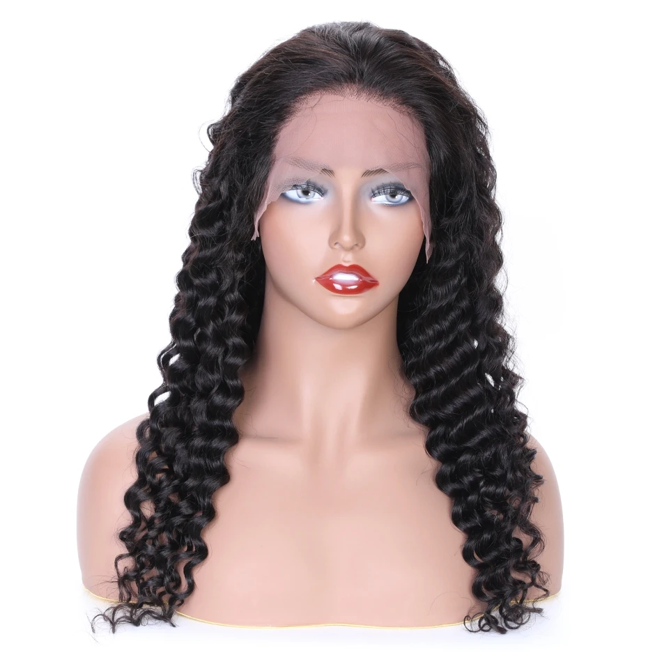 30 32inch Deep Wave Wig 13X4 Lace Front Wig 4x4 5x5 Lace Closure Human Hair Wigs Remy Hair Glueless Lace Front Curly Wig Ali Sky