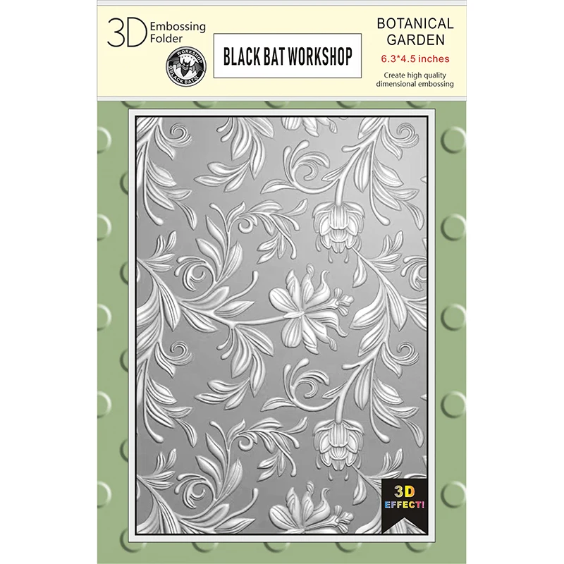 Tim Holtz мини ботанический сад 3d рельефная папка для сделай сам изготовления