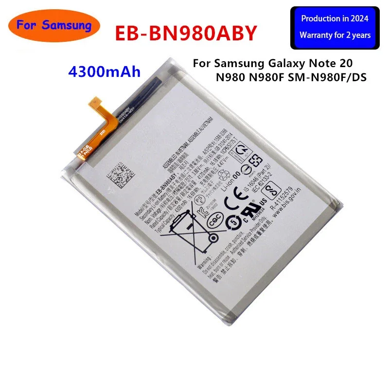 Совершенно новый сменный аккумулятор EB-BN980ABY 4300 мАч для Samsung Galaxy Note 20 N980 N980F SM-N980F/DS