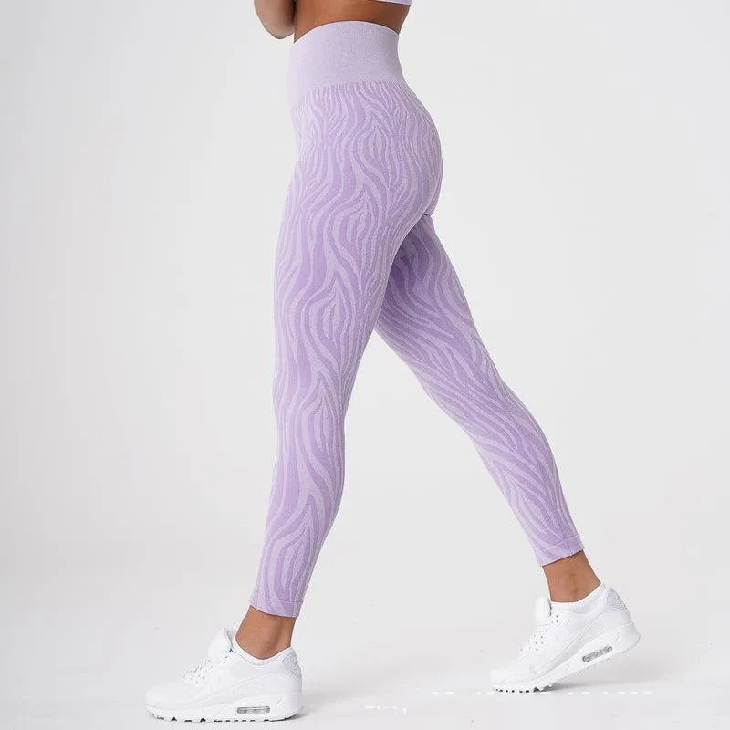 Speriqi Yoga Leggings for Women Breathable Zebra Print Slimming Fitness Fashion Comfortable stretch Push Up Pants Fashion Gym
