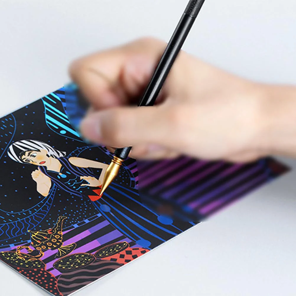 Черная скребковая ручка для скребков рисования набор инструментов инструменты