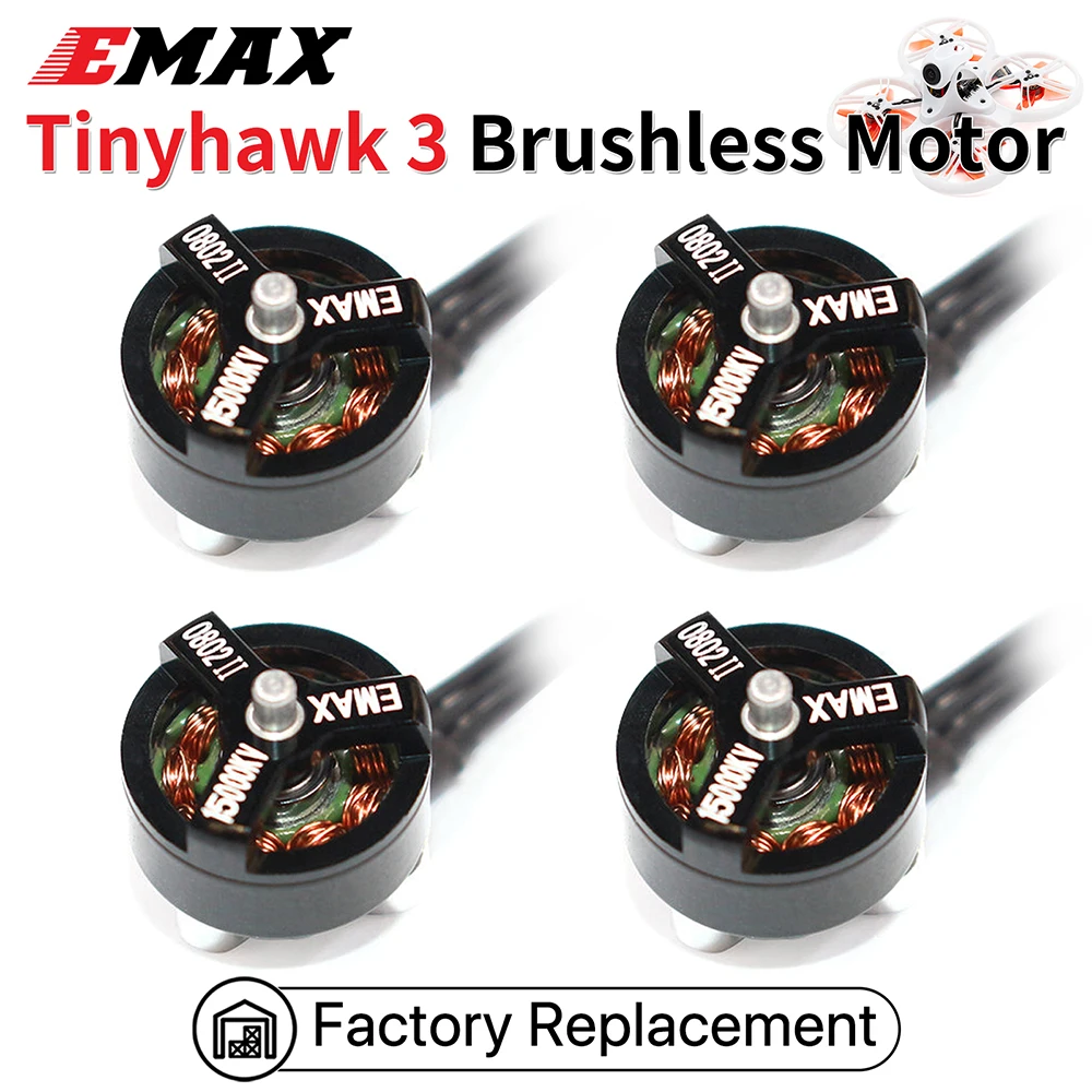 

Emax Tinyhawk 3 0802 II 15000KV бесщеточный двигатель FPV гоночный Дрон, 4 шт., запасные части и аксессуары для радиоуправляемого дрона