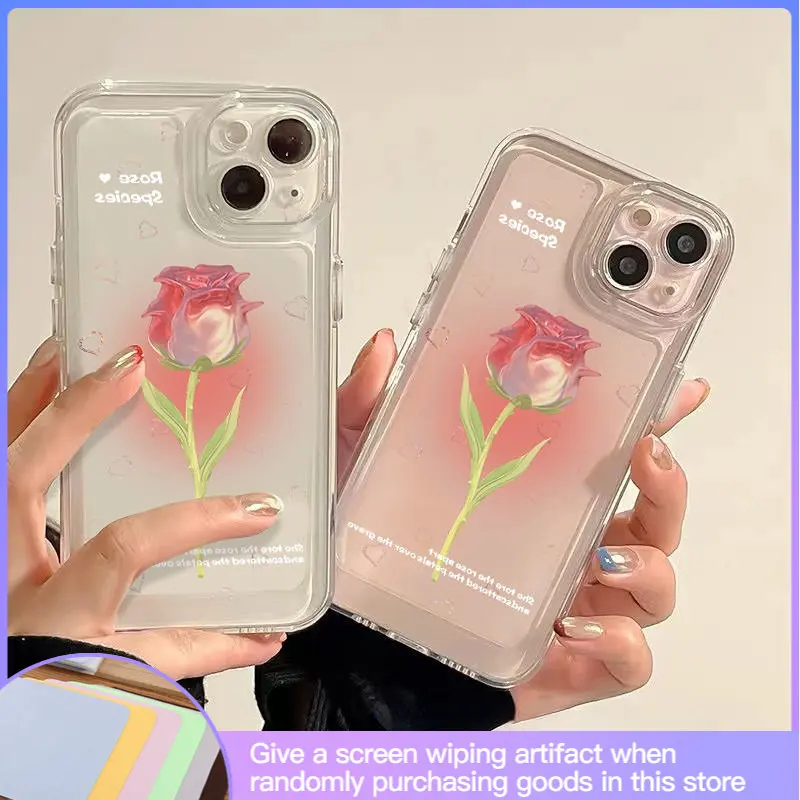 

Розовый розовый мягкий клей для iphone 14 13promax 11 7p 8 6 12 Xs Xr