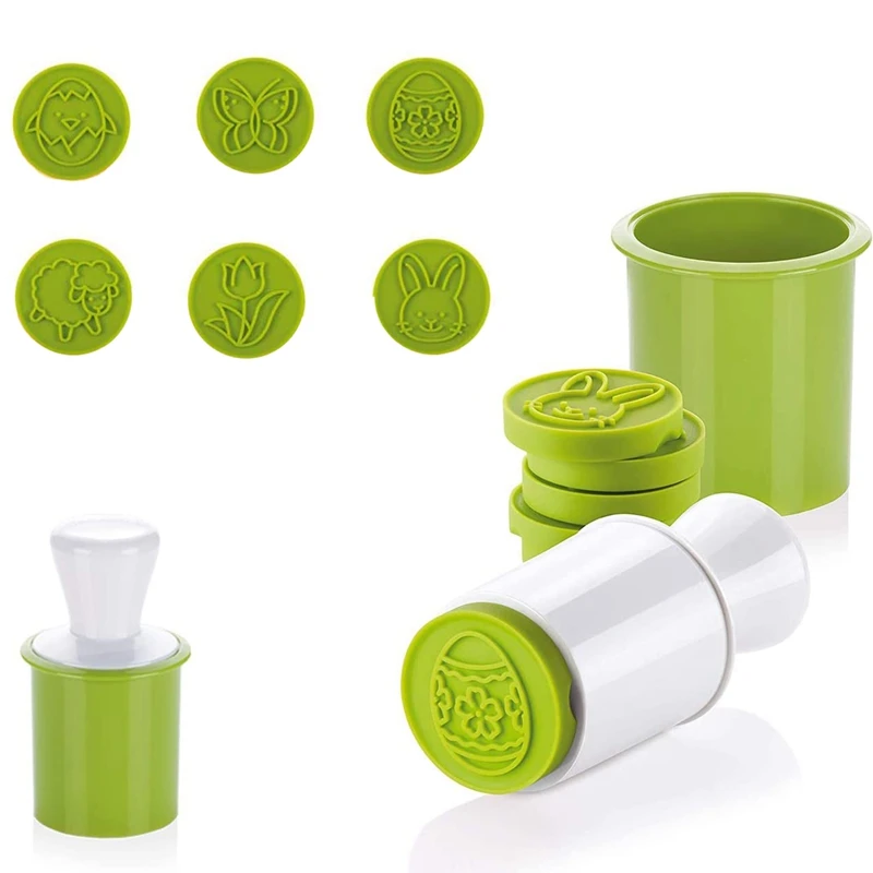 

Набор пасхальных штампов для печенья, 6 сменных печенья, 1 круглая резка