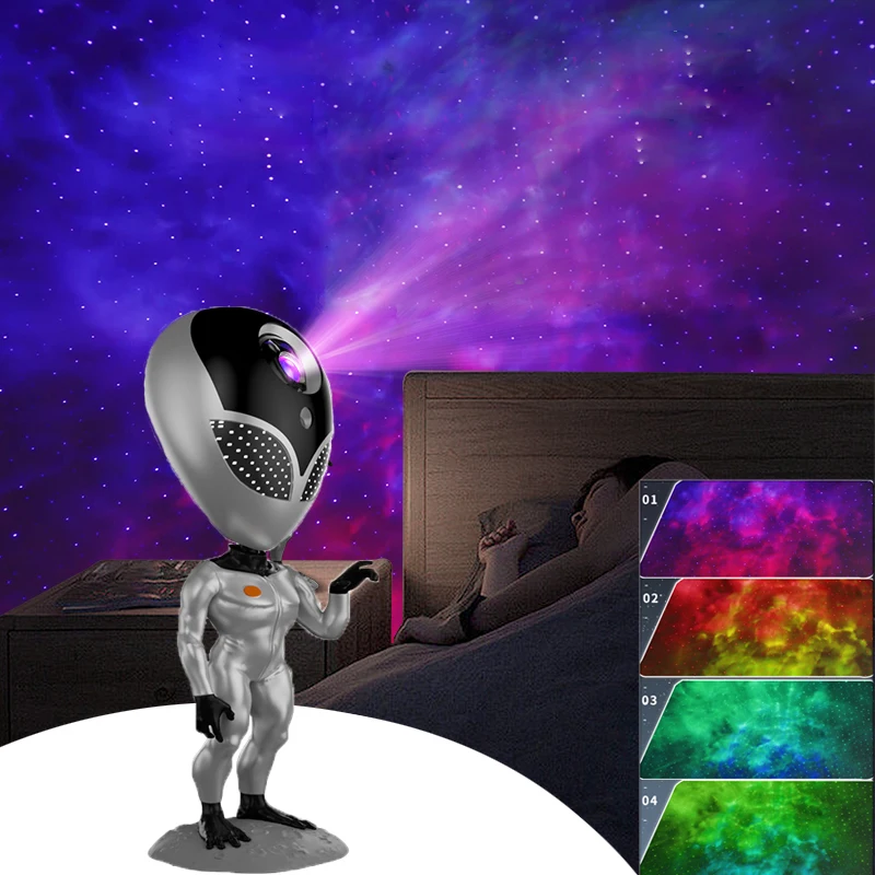 LED Starry Sky Night Light Galaxy Projector Lamp For Home Room Decor Astronaut Decorative Luminaires Holiday gift Dropshopping