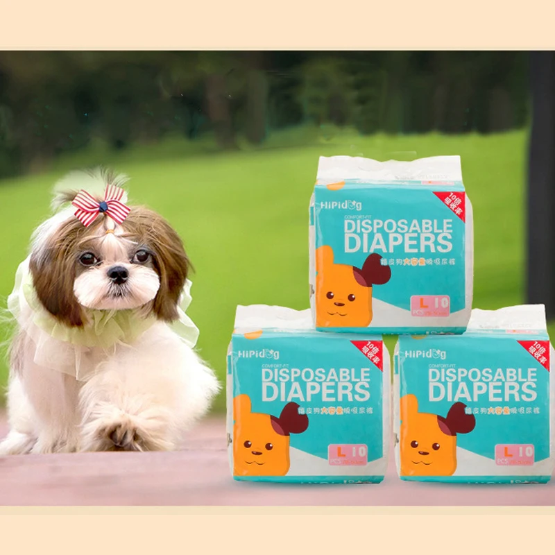 

Pet Dog Diapers Disposable Healthy Clean Nappy Mat for Male Female Dogs Super Absorbent Physiological Pant Leakproof Nappy Puppy