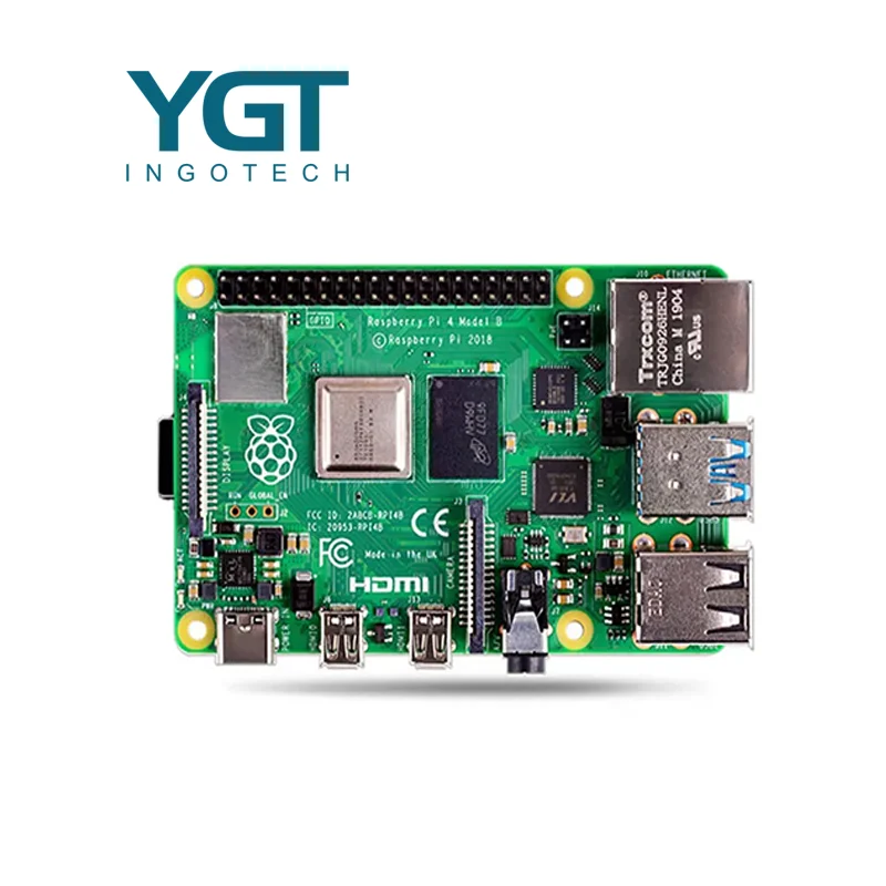 

Original Raspberry Pi 4 Model B 4B Dev Board RAM 1GB 2GB 4GB 8GB Quad Core CPU 1.5Ghz Cortex-A72 RPI 4B Pi4 Speeder Than Pi 3B+