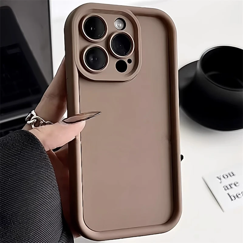 Однотонная мягкая фотовспышка для Vivo Y27 Y22 Y30 Y93 Y91 Y12 Y11 Y20 Y15S Y21 Y32 Y78M Y35 Y36 Y90 Y95 Y16 Y17 Y51