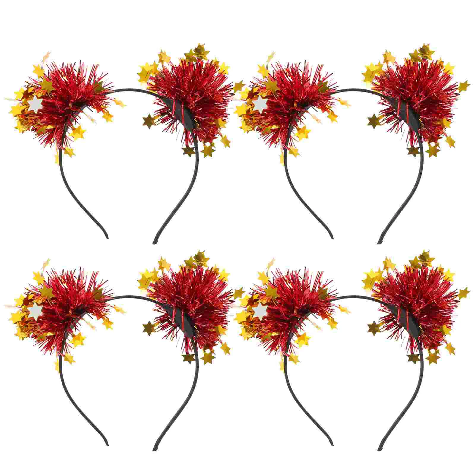 

4 Pcs Star Headband Party Headgear Girl Plastic Hair Accessories Hairband Child