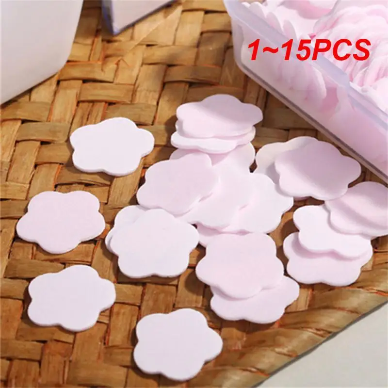 

1~15PCS Portable Paper Soap Flowers Shape Disposable Paper Soap Sheets for Washing Hands Bath Kitchen Outdoor Travel Camping