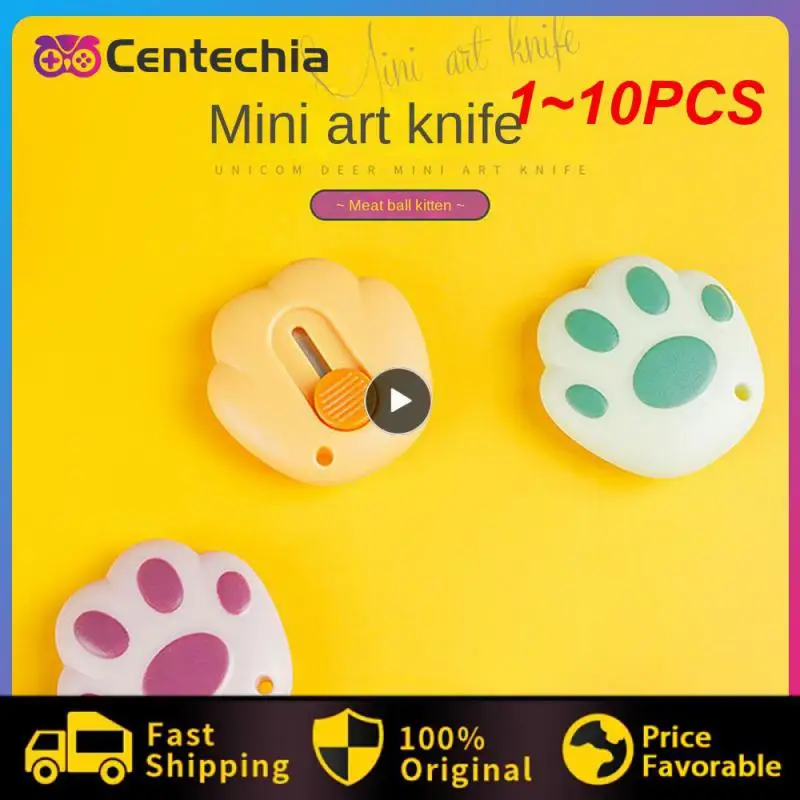 

1~10PCS Cute Rabbit Cloud Color Mini Portable Utility Knife Paper Cutter Cutting Paper Razor Blade Office Stationery Cutting