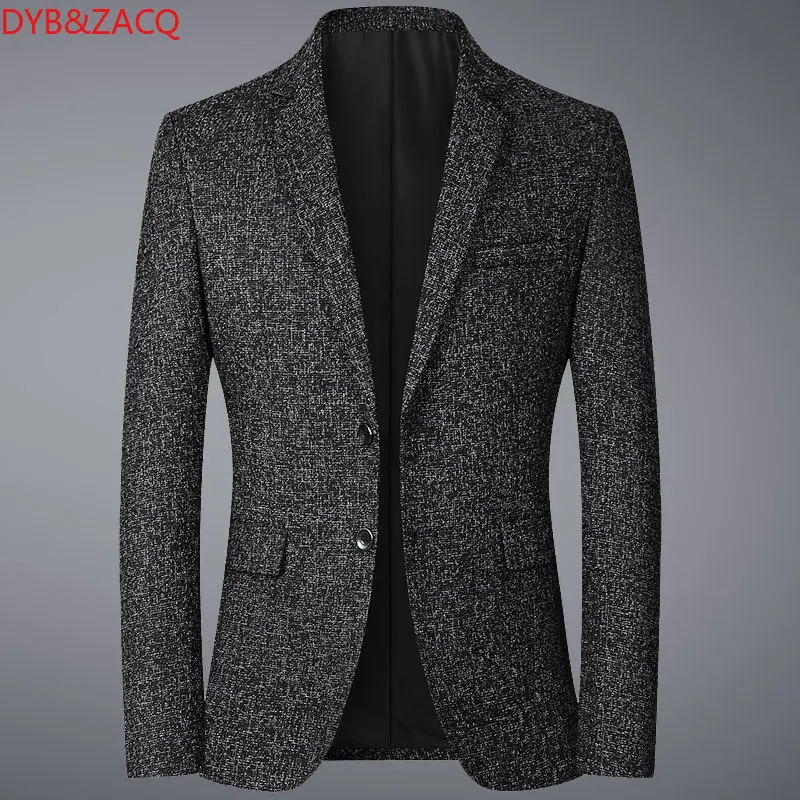 

New Blazers Men Brand Jacket Fashion Slim Casual Coats Handsome Masculino Business Jackets Suits Striped Men's Blazers Tops