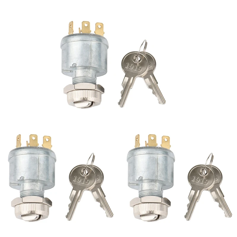 3X для EZGO TXT переключатель зажигания стартовый ключа подходит гольф-тележки 33639-G01