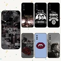 the vampire diaries phone case for vivo y20 y21 v19 v17 v15 y95 y93 y91 y85 y75 pro x60 nex black soft silicone cover