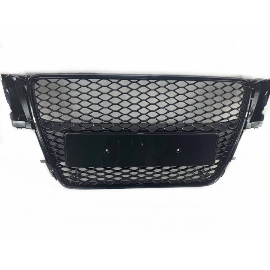 

Для RS5 Style Front Sport Hex Mesh Honeycomb Hood решетка глянцевый черный для Audi A5/S5 B8 2008 2009 2010 2011
