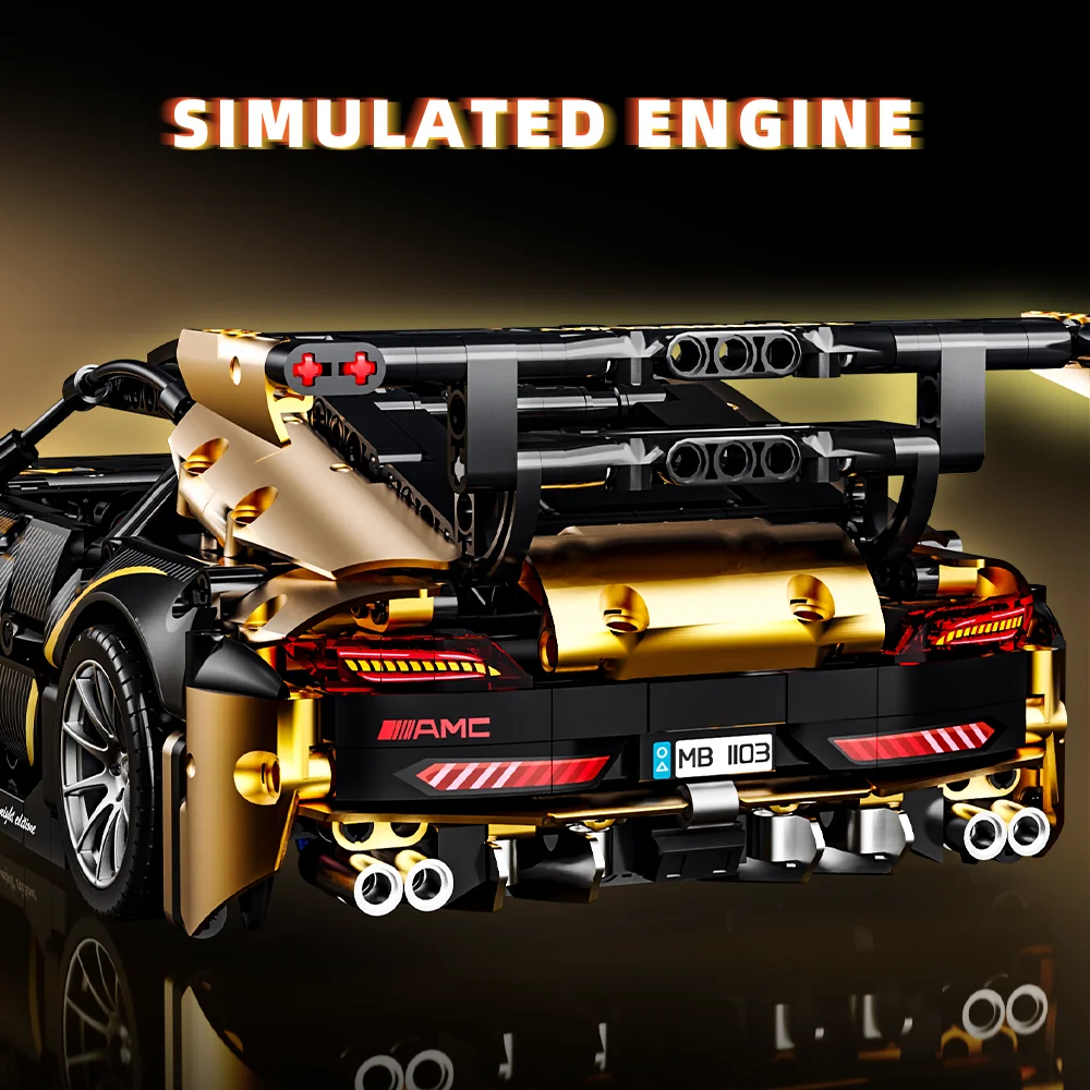 1:14 MOC Строительный Набор Модель Гоночного Автомобиля 1466 Шт. Спортивный