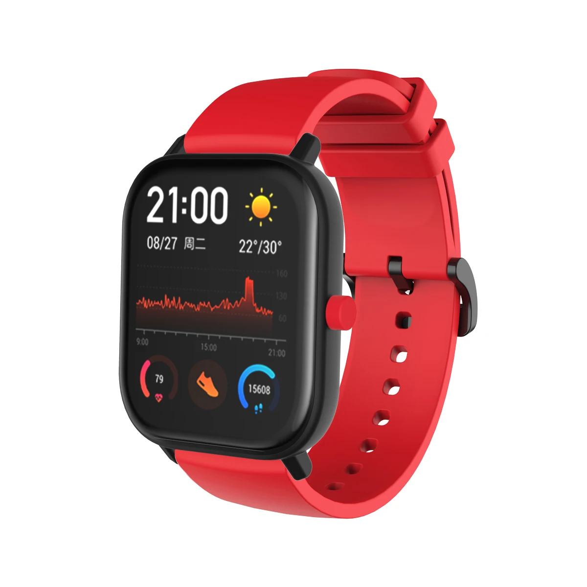 10 colors Original Soft Silicone Strap for Huami Amazfit GTS 2 2e Bip U Pro Smart Wristband for Amazfit GTR 42mm Wrist Bracelet