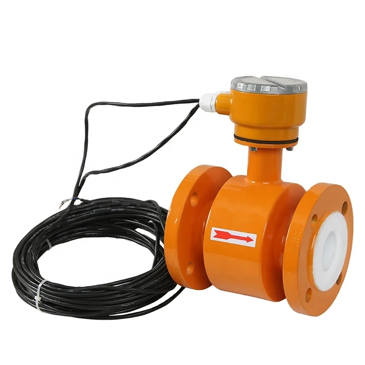

digital Flange connection DN400 split type sewage electromagnetic flowmeter irrigation waste water flow meter