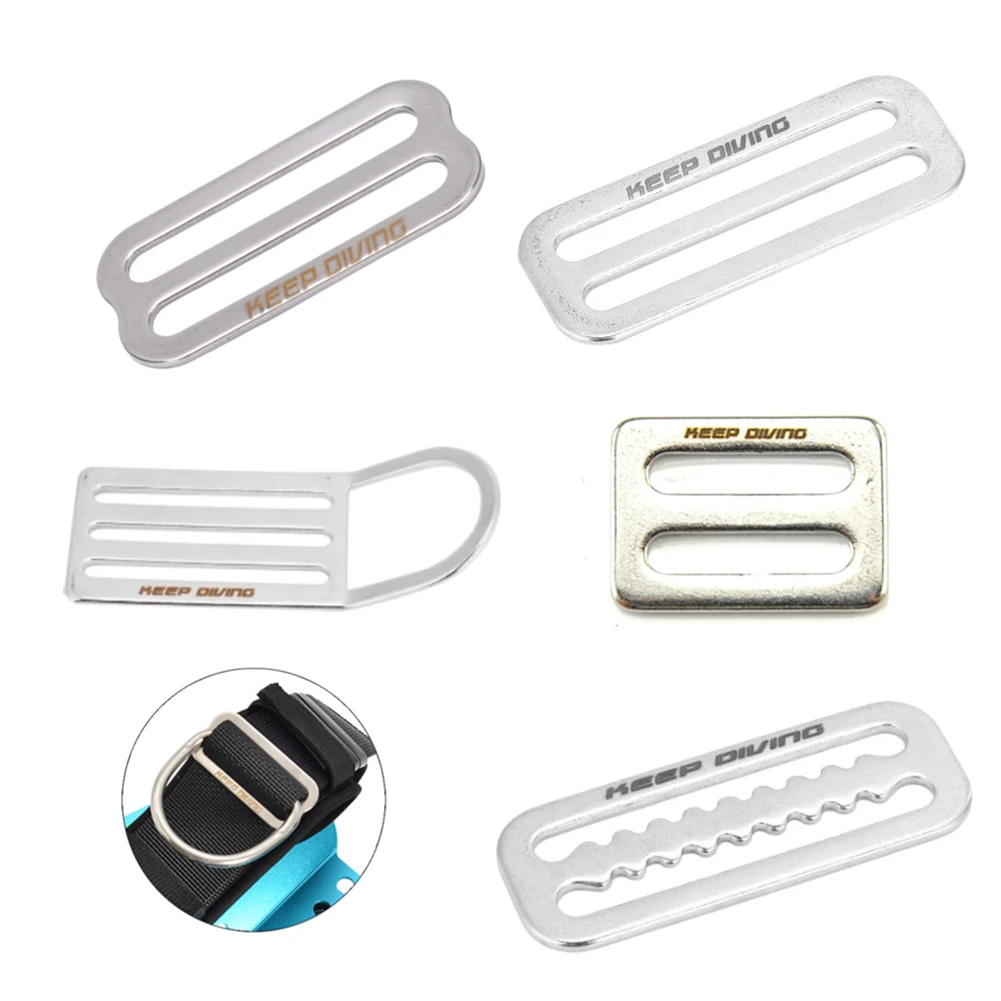 

Weight Belt Rretainer Keeper Clip Buckle Scuba Diving Ring Slide Buckles Stainless Steel Belt Keeper Underwater Diving Accessory