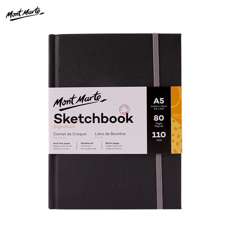 Альбом для рисования A3/A4/A5 110 г 80 листов с твердым покрытием