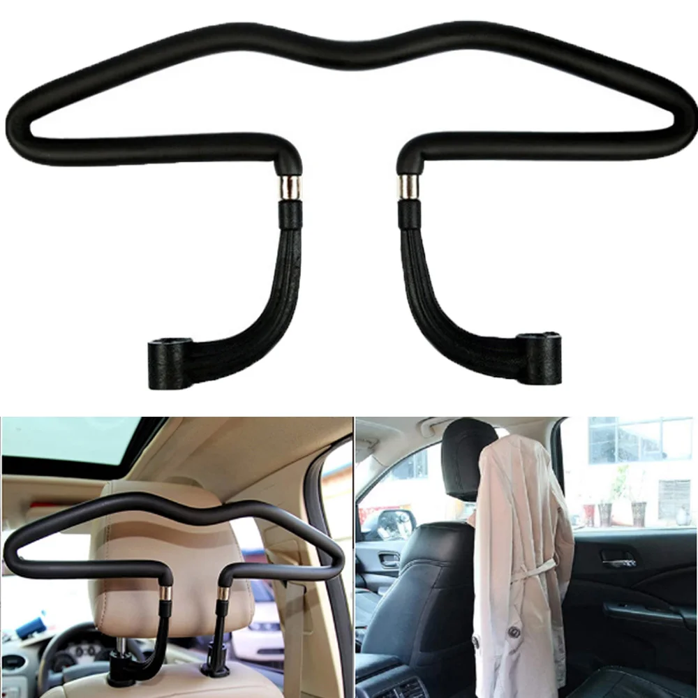 

Car Scalable Hangers Back Seat Headrest Coat Clothes Hanger Jackets Suits Holder Rack Stainless Steel Coat Hangers Auto Supplies