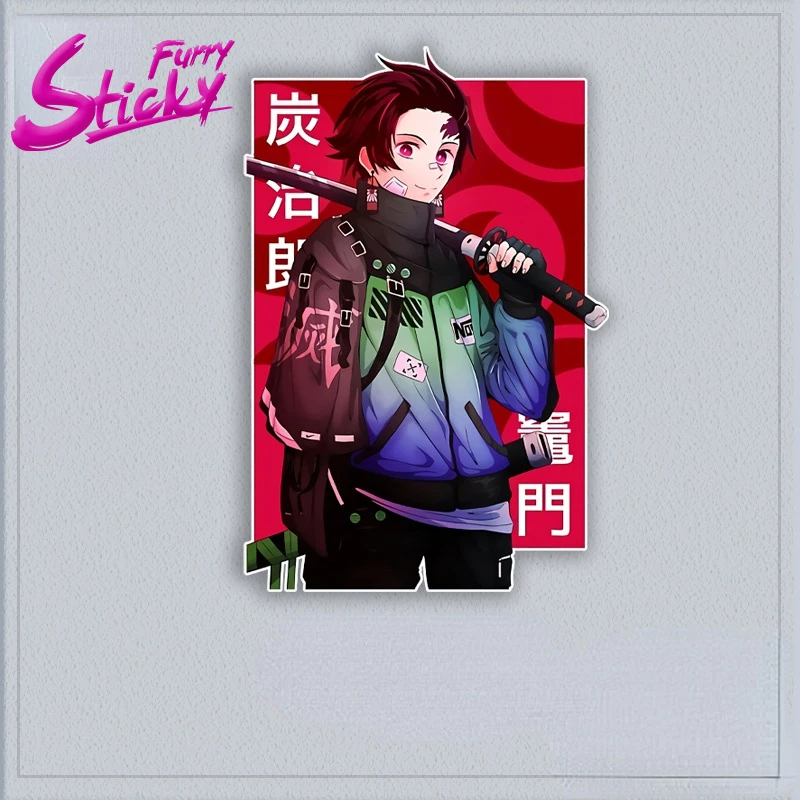 

Furry Sticky Anime Surrounding Ghost Slayer Car Stickers of My Wife Shanyi Scratches To Block Car Stickers