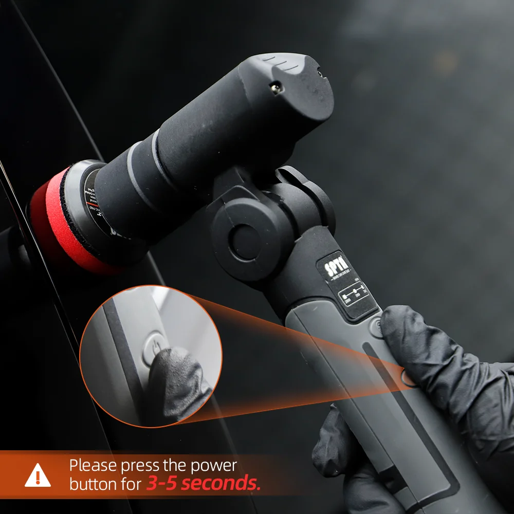 SPTA 3.7V RO&ampDA Micro Cordless Mini Car Polisher Portable Handheld Rechargeable Adjustment Speed Auto Detailing Tool |