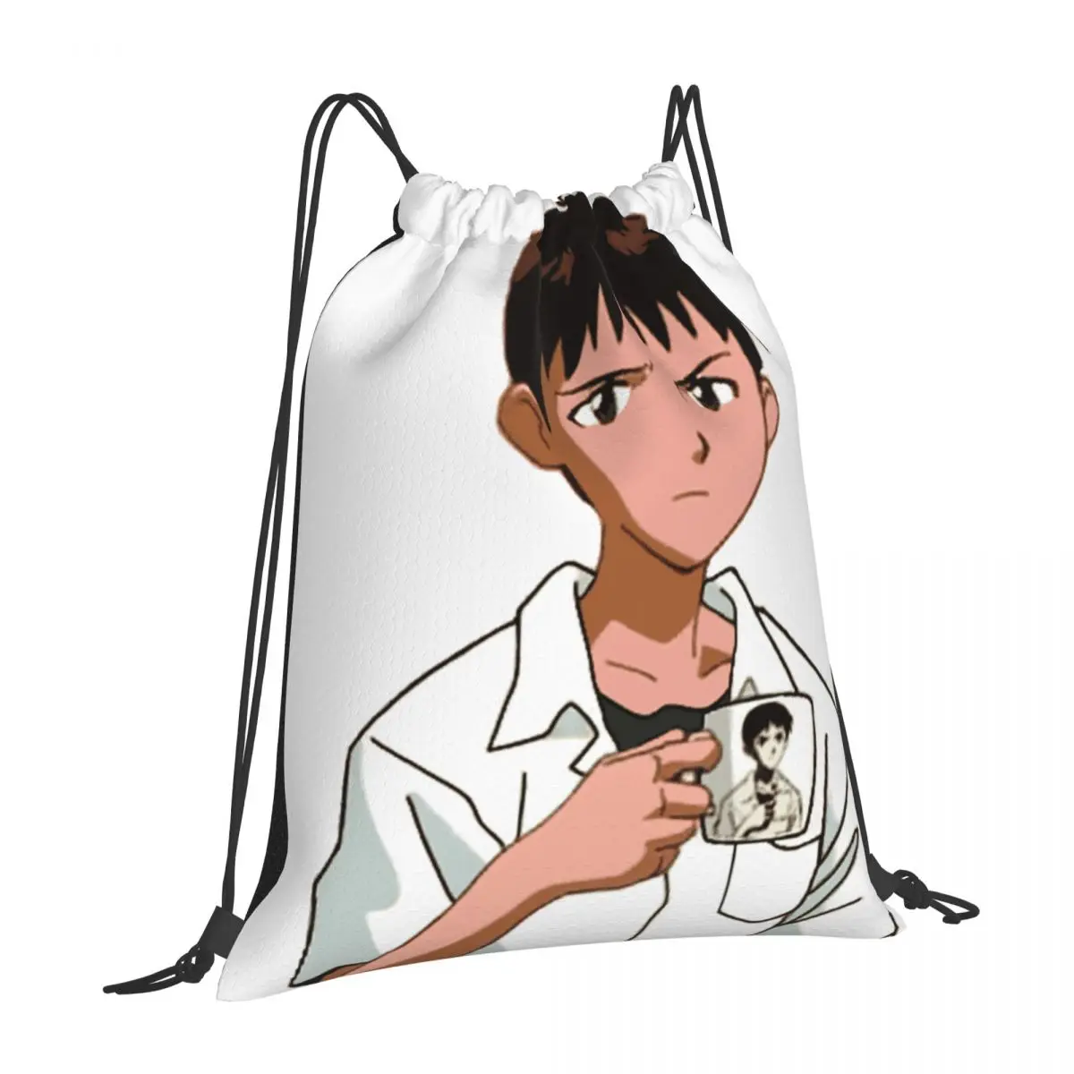 

Shinji 1930 Drawstring Bags Backpacks Schoolbag String Bag Men Women Lightweight Cartoon Gym Sports Sackpack