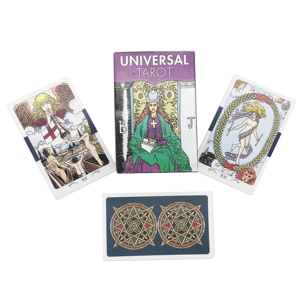 

Mini Small Size Universal Tarot Cards Games English Version Family Holiday Party Board Game Divination Fate Tarot Cards