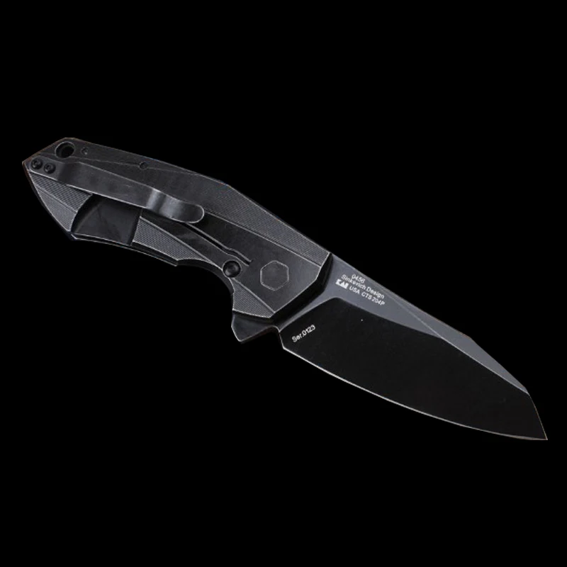 Складной Карманный Походный нож ZT0456 D2 Клинок рукоятка из титанового сплава